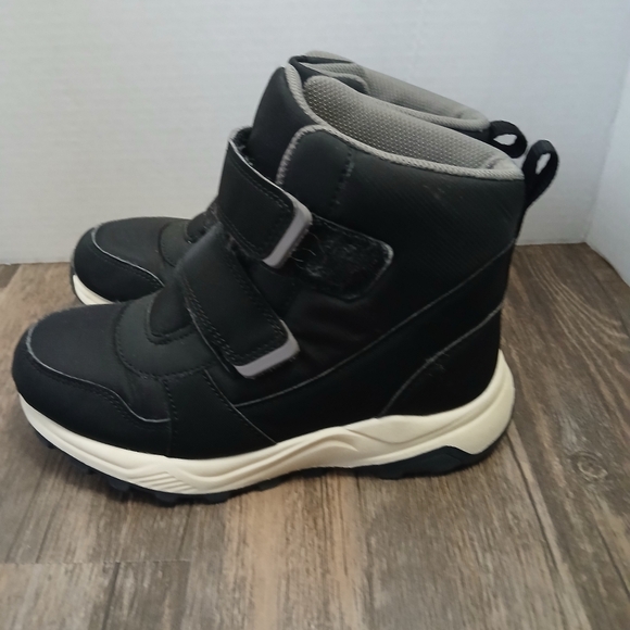 Kids Black and Gray Winter Boots - Picture 5 of 10